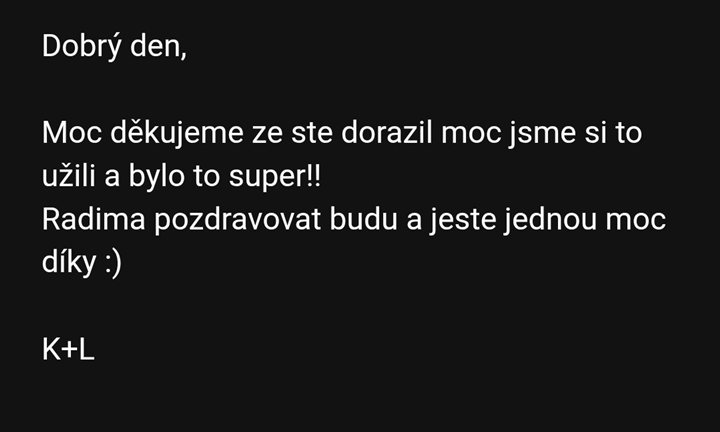 Poděkování od K+L